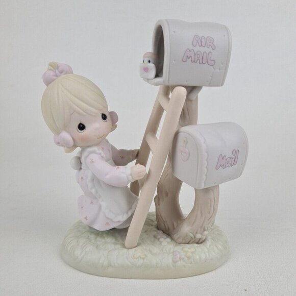 Precious Moments 523615 Good News Is So Uplifting Porcelain Figurine Vintage - Picture 2 of 7